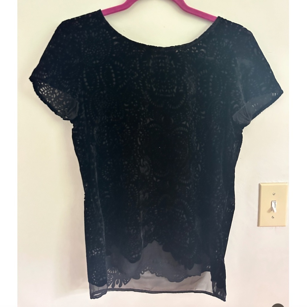 Ann Taylor LOFT Black Blouse, Size XS